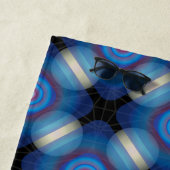 ブルースペースジオメトリック ビーチタオル (インサイチュ)