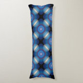 ブルースペースジオメトリック ボディピロー (正面縦)