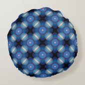 ブルースペースジオメトリック ラウンドクッション (裏面)