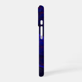 ブルースペースドーナツ幾何学模様iPhone 16ケース iPhone 16ケース (左側面)