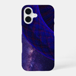 ブルースペースドーナツ幾何学模様iPhone 16ケース iPhone 16ケース