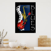 ブルースポスター ポスター (キッチン)