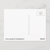 ブルースポストカード（青） ポストカード (裏面)