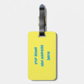 ブルースポッテッドビートル ラゲッジタグ (裏面縦)