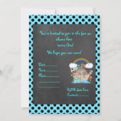 ブルースポットノアアーク動物園の動物パーティー 招待状 (裏面)