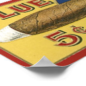 ブルースポット葉巻ラベル ポスター (角)