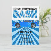 ブルースポーツカーボーイズBash誕生日パーティー 招待状 (スタンド正面)