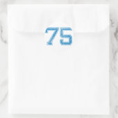 ブルースポーツジャージ番号75 ラウンドシール (バッグ)