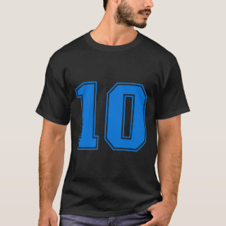 ブルースポーツチーム ユニ番号 #10 プレミアム トリブレンド Tシャツ