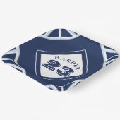 ブルースポーツテーマ紙プレート ペーパープレート (傾斜あり)