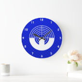 ブルースポーツ射撃、 発砲 ラージ壁時計 (ホーム)