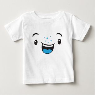 ブルースマイルかわいい顔キッズ衣料 ベビーTシャツ