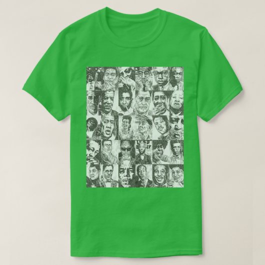 ブルースミュージシャンコレクションプリントグラフィック Tシャツ (デザイン正面)