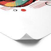 ブルースミュージシャン抽象芸術 ポスター (角)