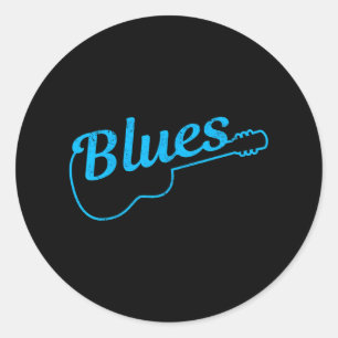 ブルースミュージックギタープレイヤーギタリストヴィンテージ ラウンドシール