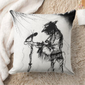 ブルースミュージックギタープレーヤーとバンドオンステージ クッション (ブランケット)