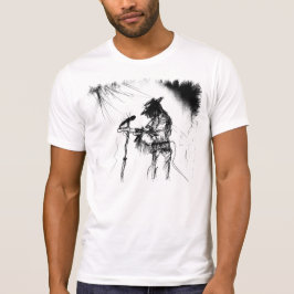 ブルースミュージックギタープレーヤーとバンドオンステージ Tシャツ