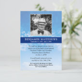 ブルースモダンキー写真追悼死 案内状 (スタンド正面)