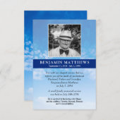 ブルースモダンキー写真追悼死 案内状 (正面/裏面)