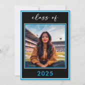 ブルースモダンクリプト卒業パーティ 招待状 (裏面)