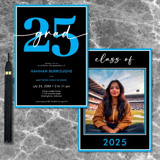 ブルースモダンクリプト卒業パーティ 招待状