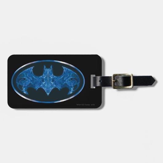 ブルースモークこうもり記号 ラゲッジタグ (正面横)