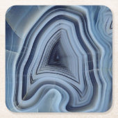 ブルースモークアゲイト スクエアペーパーコースター (正面)