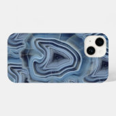 ブルースモークアゲイト iPhoneケース (裏面横)
