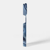 ブルースモークアゲイト iPhoneケース (右側面)