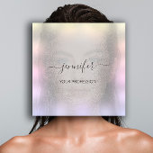 ブルースモークグレーグラデーションプロフェッショナルメイクアップ スクエア名刺