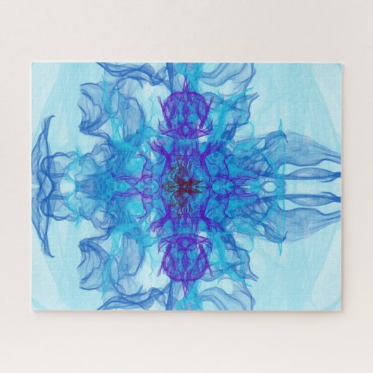 ブルースモーク – フラクタルアート – ジグソーパズル (横)