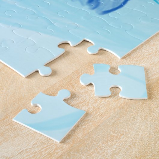 ブルースモーク – フラクタルアート – ジグソーパズル (側面)