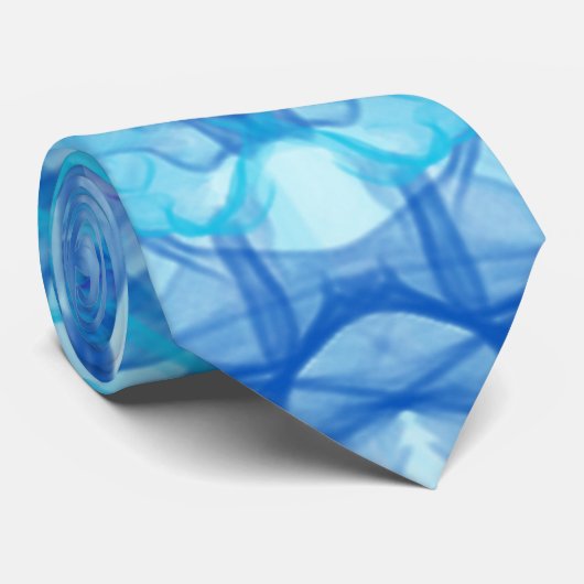 ブルースモーク – フラクタルアート – ネクタイ (ロール)