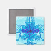 ブルースモーク – フラクタルアート –  マグネット (正面/裏面)