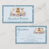 ブルースモールドッグズポーペットシッターアポイントメント 名刺 (正面/裏面)