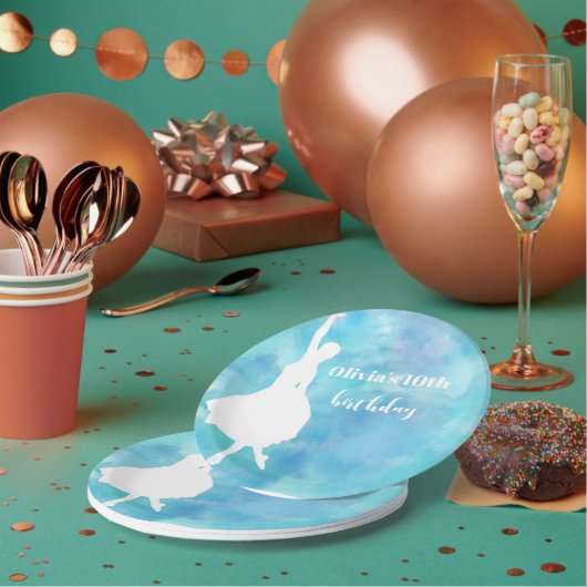 ブルースライムバースデーパーティー紙プレート ペーパープレート (複数)