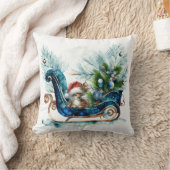 ブルースレードベビートナカイ クッション (ブランケット)