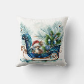 ブルースレードベビートナカイ クッション (裏面)