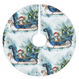 ブルースレードベビートナカイ ブラッシュドポリエステルツリースカート