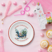 ブルースレードベビートナカイ ペーパープレート (パーティー)