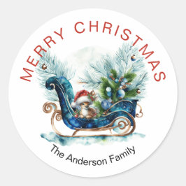 ブルースレードベビートナカイ ラウンドシール