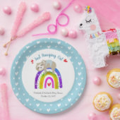 ブルースロッツボーホレインボーモダンボーボーイベビーシャワー ペーパープレート (パーティー)