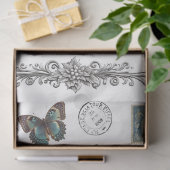 ブルースワローズクリップアートティッシュペーパー 薄葉紙 (ギフト)