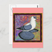 ブルースワローハト額縁 ポストカード (正面/裏面)