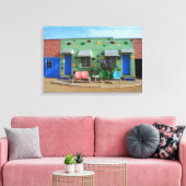 ブルースワローモーテル，トゥクンカリ，ニューメキシコ キャンバスプリント (インサイチュ (リビング))