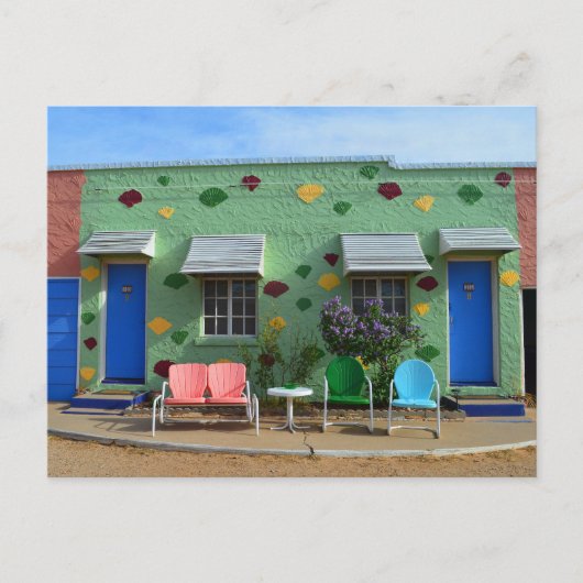 ブルースワローモーテル,客室10 & 11,トゥクンカリ, N.M. ポストカード (正面)