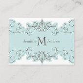 ブルースワーズエレガントウェディング披露宴カード エンクロージャーカード (裏面)