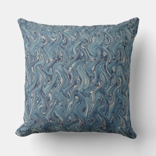 ブルースワーリングウェーブデザイン クッション (正面)