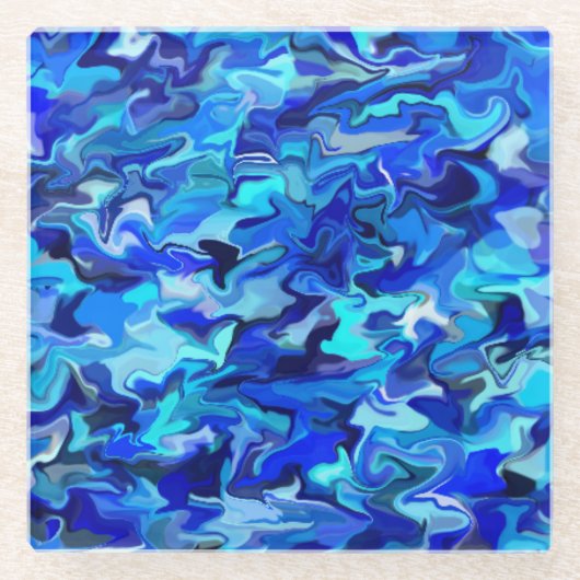 ブルースワールガラスコースター ガラスコースター (正面)