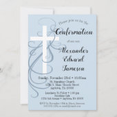 ブルースワールクロス確認招待状ボーイズ 招待状 (正面)